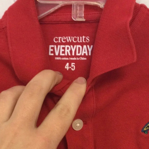 Crewcuts size 4-5 Red Skateboard Polo - Picture 3 of 4